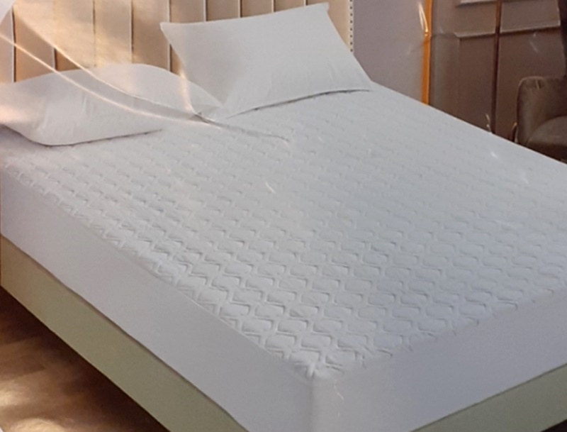 Ultrahangos eljárással készült steppelt gumis lepedő fehér, 180x200 cm - Image 3