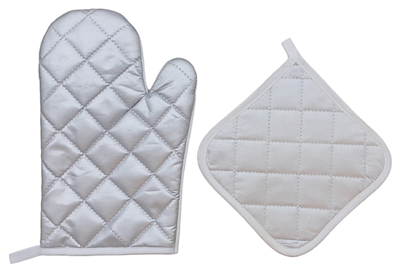 Hőszigetelő edényfogó kesztyű, alátét szett (2 db), őszi mintával - Image 2