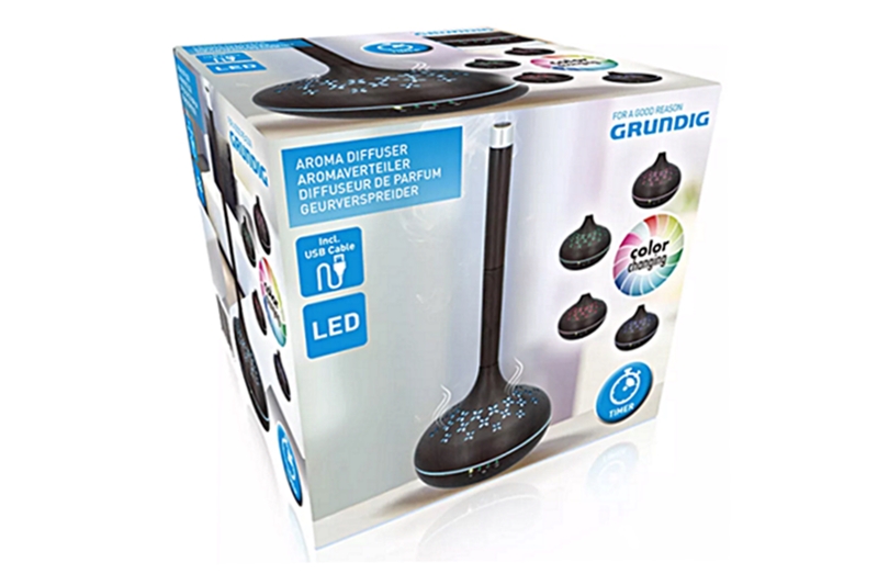 Aromaterápiás diffúzor - színváltós (barna, fa hatású) - Image 4