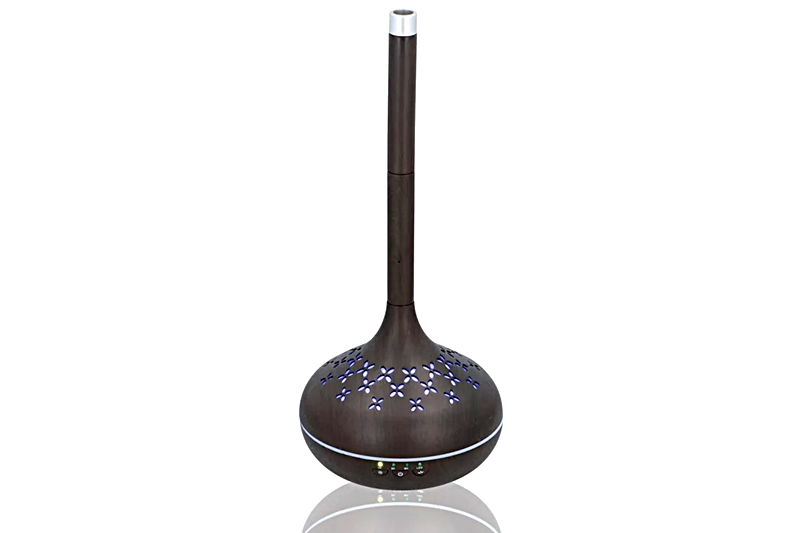 Aromaterápiás diffúzor - színváltós (barna, fa hatású)