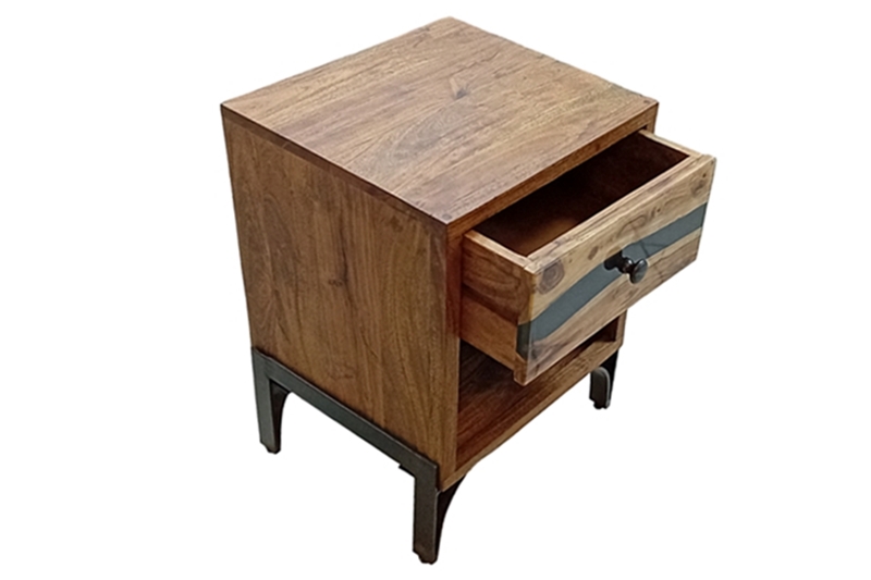 Éjjeliszekrény - Mustang (Mauro Ferretti) 44x40x60 cm (akácfa) - Image 3