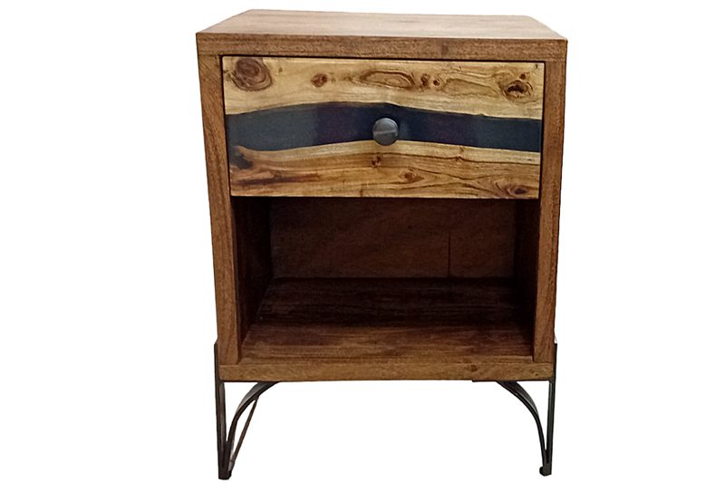 Éjjeliszekrény - Mustang (Mauro Ferretti) 44x40x60 cm (akácfa)