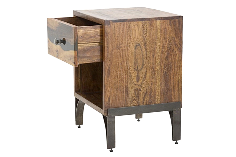 Éjjeliszekrény - Mustang (Mauro Ferretti) 44x40x60 cm (akácfa) - Image 2