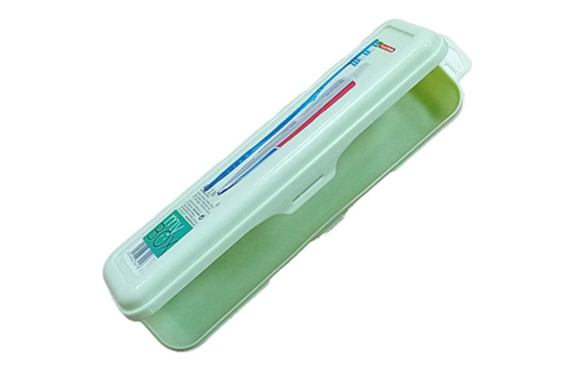 Fogkefe és fogkrém tartó tok - 23x6x4,5 cm, almazöld - Image 2