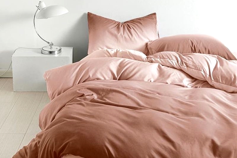 Ágyneműhuzat garnitúra - 3 részes, színátmenetes (barna-mályva)