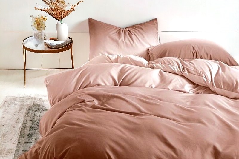 Ágyneműhuzat garnitúra - 3 részes, színátmenetes (barna-mályva) - Image 2