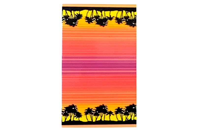 Strandtörölköző - 90x165 cm, Sunrise, 100 % pamut (narancs)