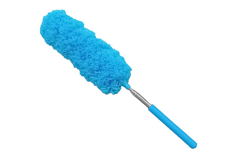 Kis portörlő teleszkópos nyéllel (32,5x80 cm) - mikroszálas, kék