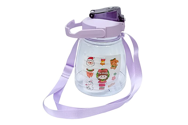 Pufi kulacs, 1,3 literes, műanyag, lila