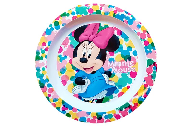 Minnie egeres, mikrózható lapos tányér - 22 cm átmérőjű