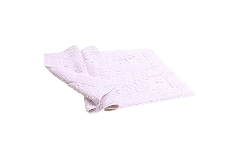 Fürdőszobai kilépő - 100 % pamut, babarózsaszín, 50x75 cm - Image 2