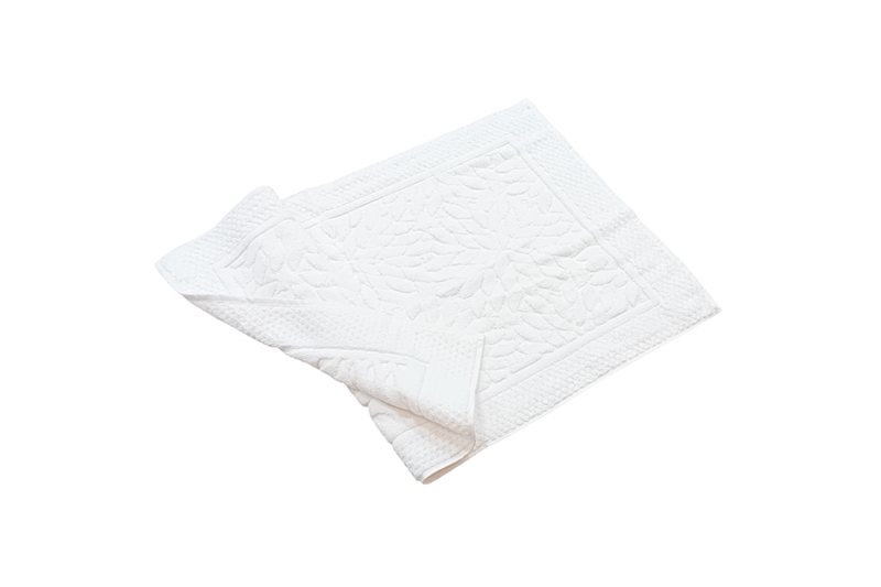 Fürdőszobai kilépő - 100 % pamut, fehér, 50x75 cm - Image 2