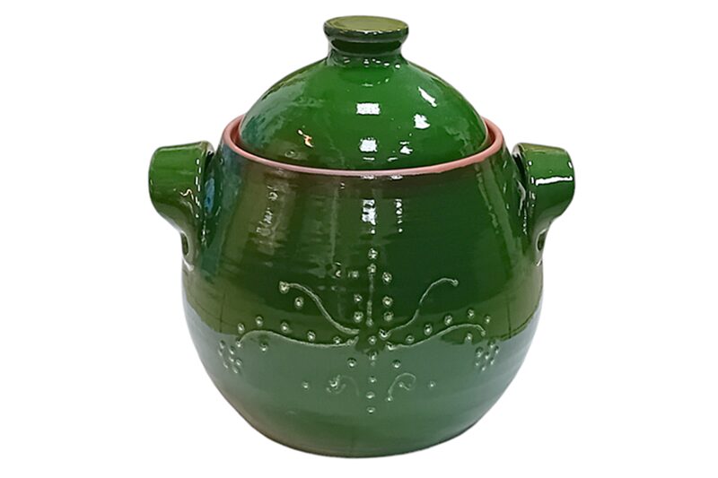 Mázas agyag káposztasavanyító - 6 literes, zöld - Image 5