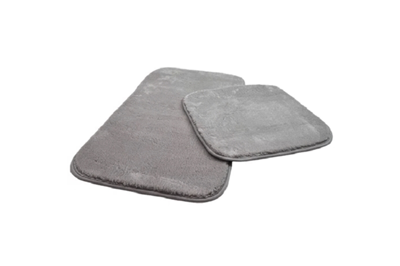 Fürdőszoba szett, kétrészes - szürke, 50x80 és 50x45 cm