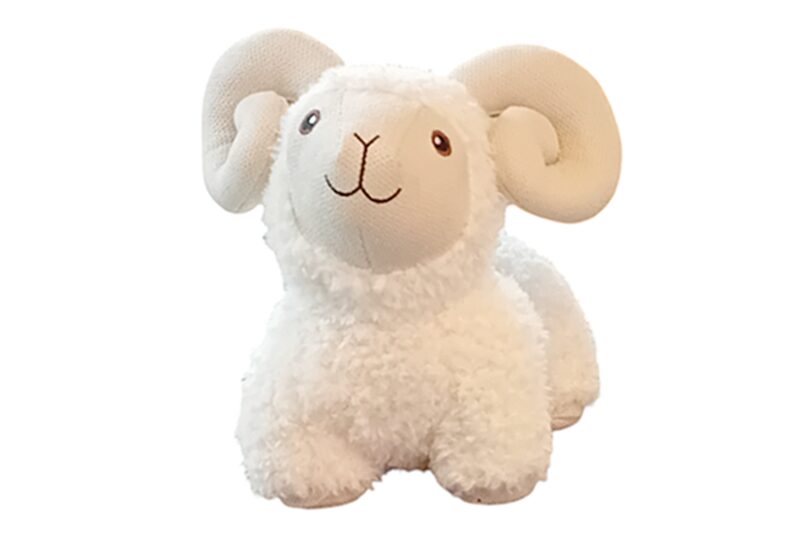 Ajtótámasz - kos (fehér) - 27x13x12 cm