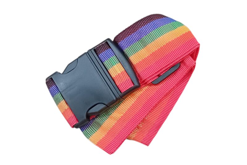 Bőrönd biztonsági pánt - 5x180 cm (szivárvány színű) - 1 db