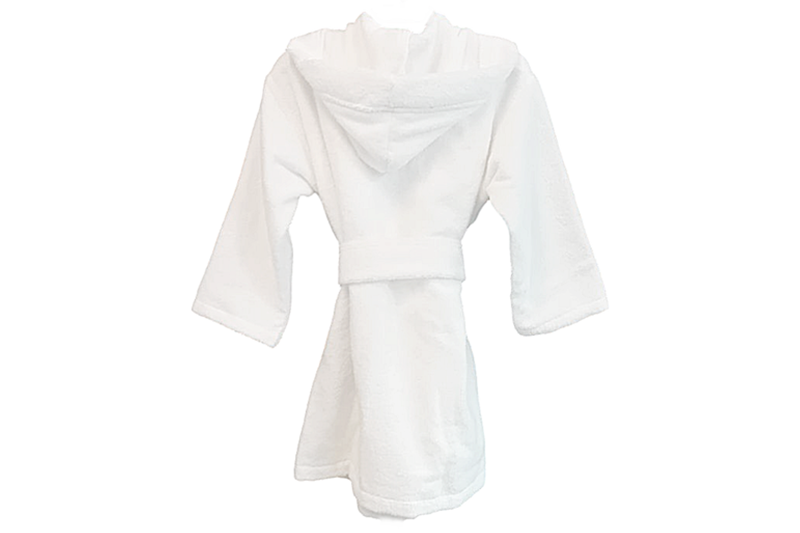 Gyerek frottír fürdőköntös - fehér, 100 % pamut (4-6 éves) - Image 3