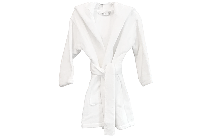 Gyerek frottír fürdőköntös - fehér, 100 % pamut (4-6 éves) - Image 2