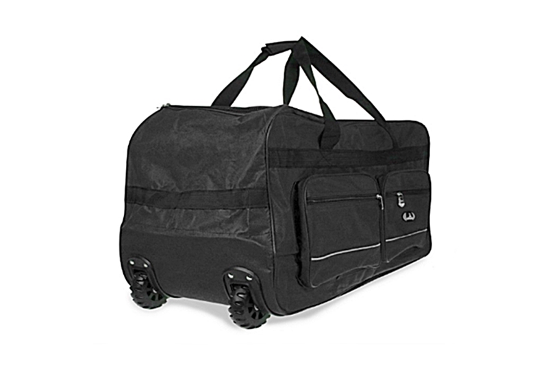Gurulós utazótáska, sporttáska - 70x35x35 cm (fekete)