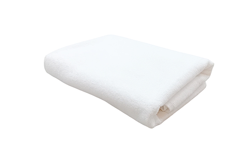 Törölköző - 50x100 cm, 100 % pamut, fehér - bordűr nélküli