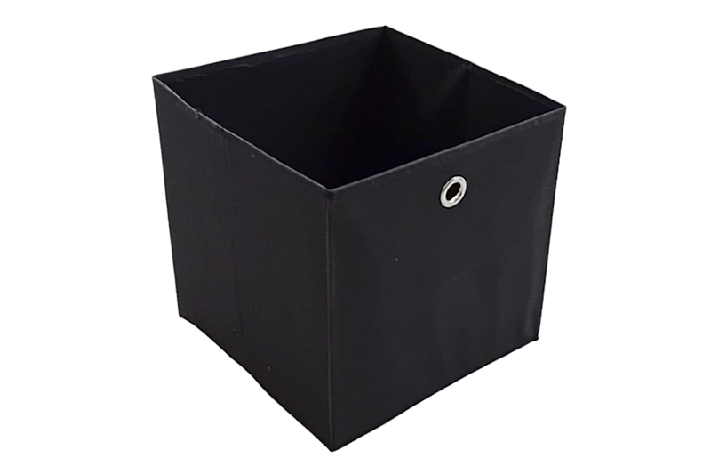 Összecsukható tárolódoboz (1 db) - 30x30x30 cm, fekete