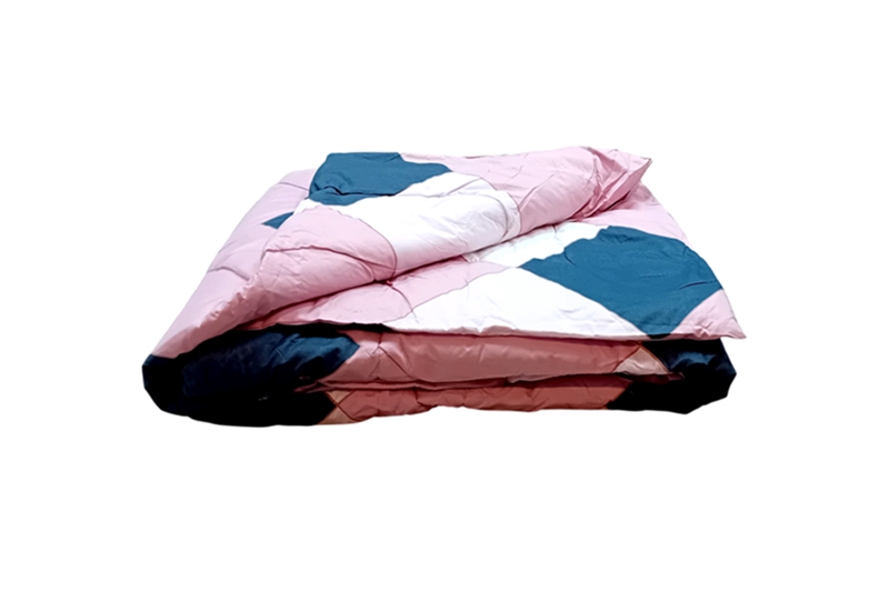 Színes nyári paplan, 150x200 cm - geometrikus, rózsaszín-fehér- szürke