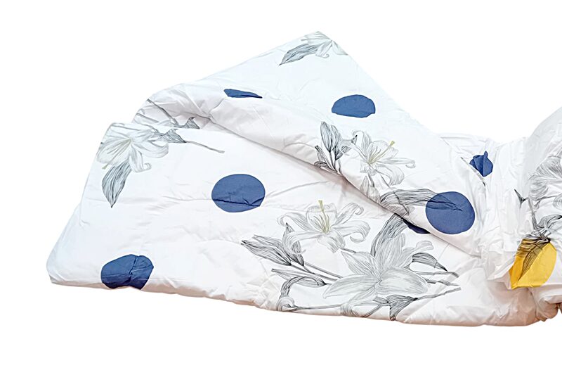 Nyári paplan - 150x200 cm (fehér alapon több szín), liliomos, pöttyös - Image 2