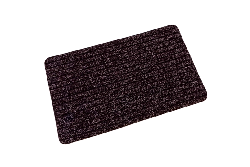 Beltéri lábtörlő, 60x40 cm - barna (bordás)