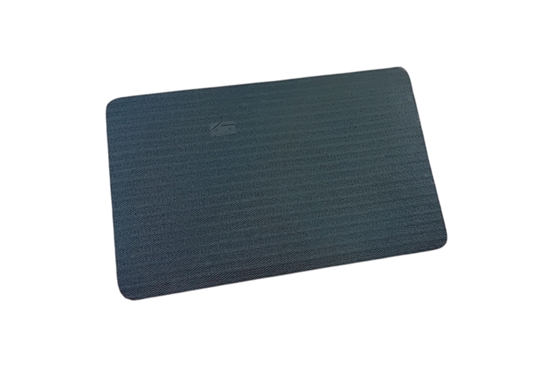 Beltéri lábtörlő - 60x40 cm, gumis filc, világos szürke - Image 2