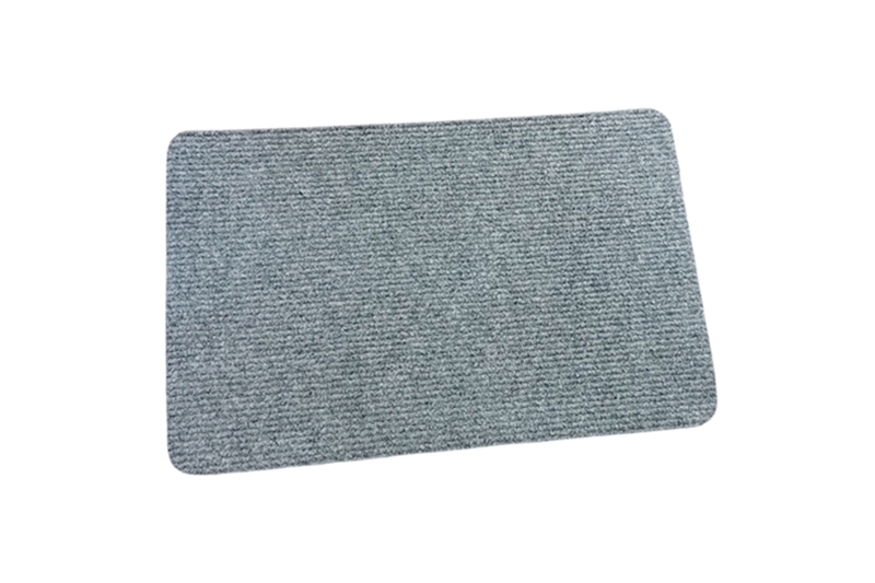 Beltéri lábtörlő - 60x40 cm, keskeny bordás, világos szürke