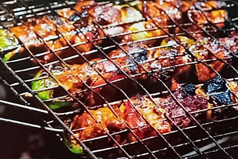 Dupla BBQ grillrács - sokoldalú, kétoldalas, zárható - 50x38 cm - Image 3