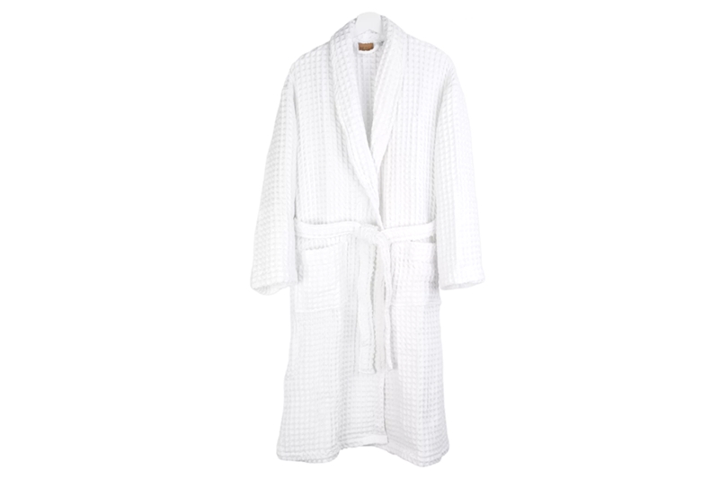 Darázsmintás köntös, 100 % pamut, fehér - XXXL-es