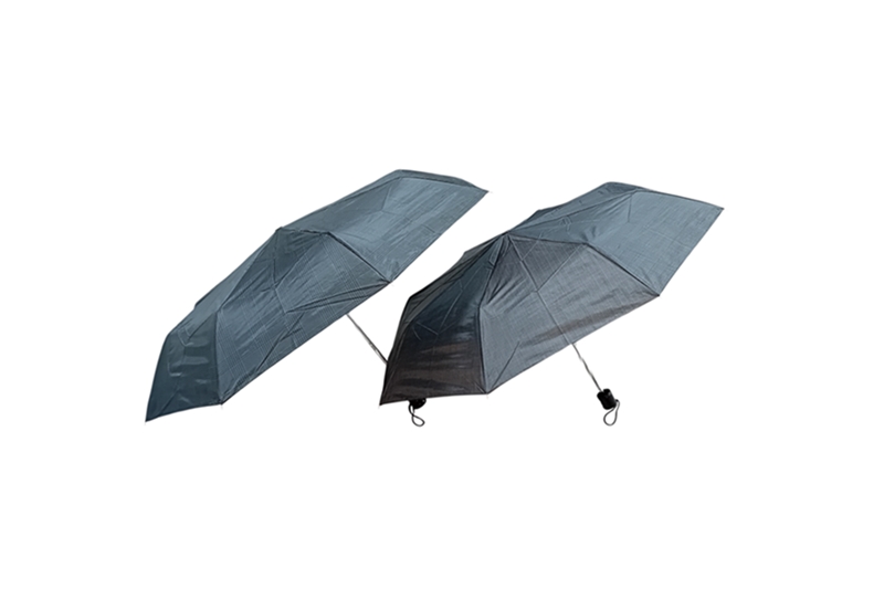 Manuális esernyő párban - összecsukható (különböző), sötétszürke, kockás