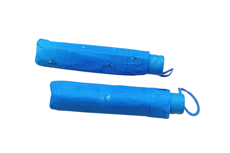 Manuális esernyő párban - összecsukható, kék (esőcseppes) - Image 2