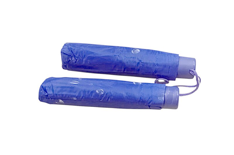 Manuális esernyő párban - összecsukható, lila (esőcseppes) - Image 2