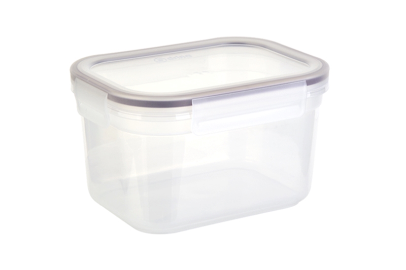 Műanyag ételtároló doboz, átlátszó, 2 literes (click)