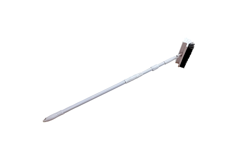 Teleszkópos tisztítókefe (78-128 cm tartomány) - fordítható fejjel, szürke/fehér