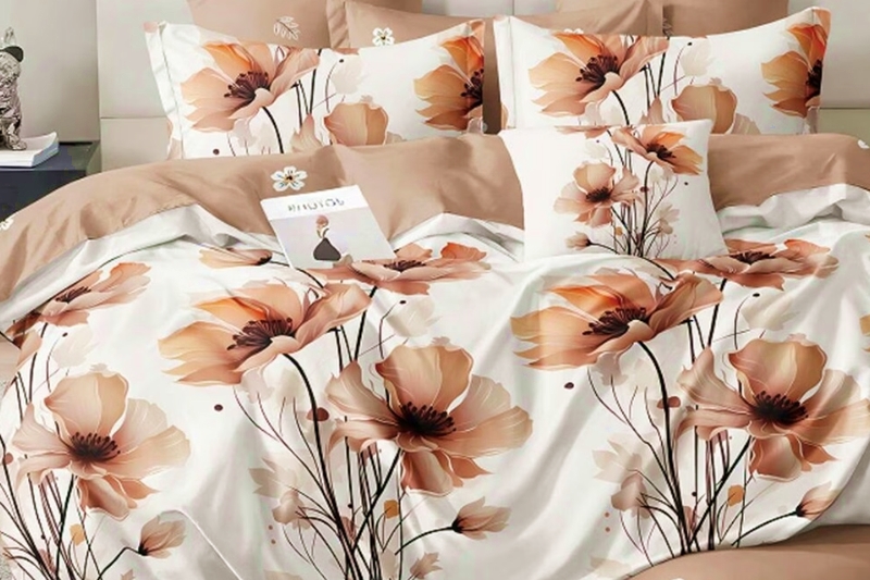 Ágyneműhuzat garnitúra - 3 részes, virágos - kétoldalas mintával