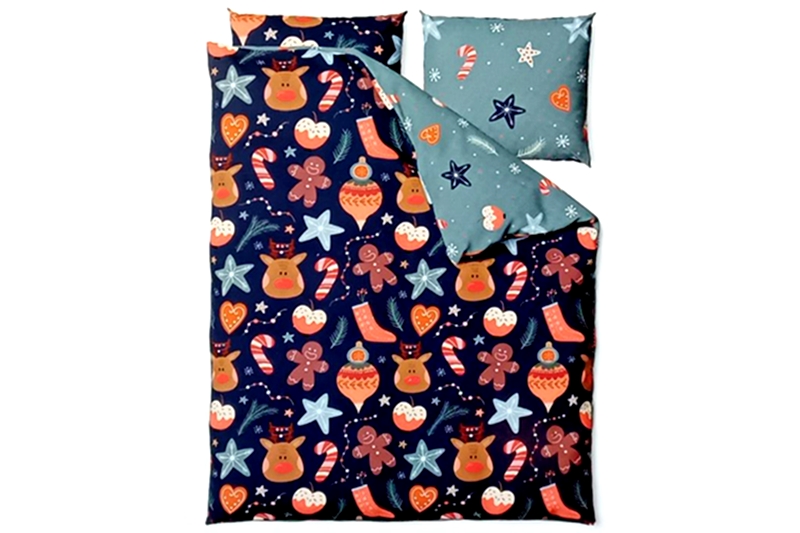 Ágyneműhuzat garnitúra (karácsony) - 2 részes, kétoldalas mintával