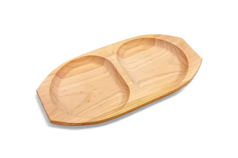 Fa tálaló - 2 részre osztott - 36x19,5 cm - Image 2