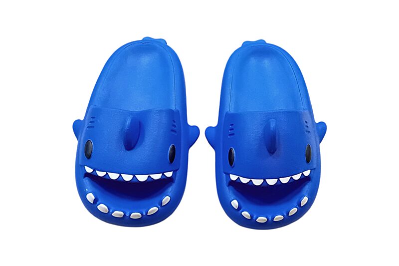 Vidám gyerekpapucs - cápás, 30-31-es, kék - Image 2