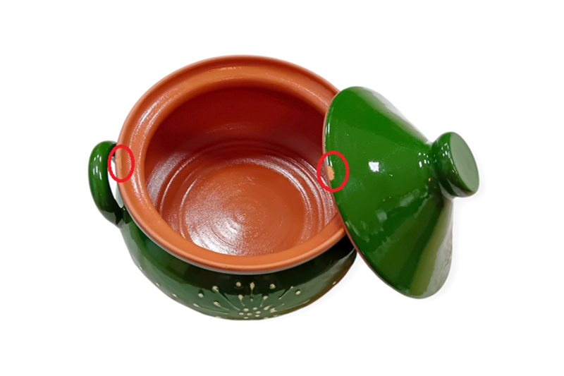 Mázas agyag káposztafőző fazék - 3 literes, zöld - értékcsökkentett - Image 2