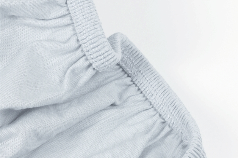 Jersey gumis lepedő, 100 % pamut, világosszürke - 140x200-tól 160x200 cm-ig - Image 3