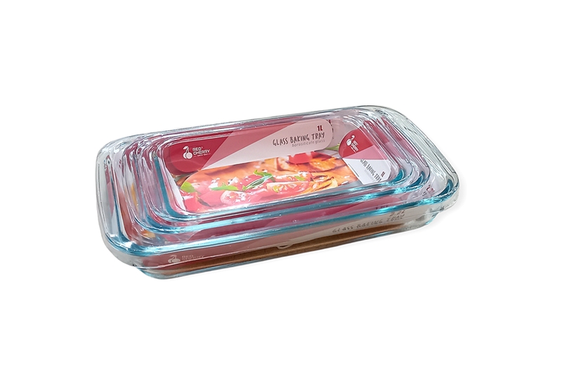 Hőálló, jénai sütőtál szett - 3 db (2,2 liter, 1,6 liter, 1 liter) - Image 2