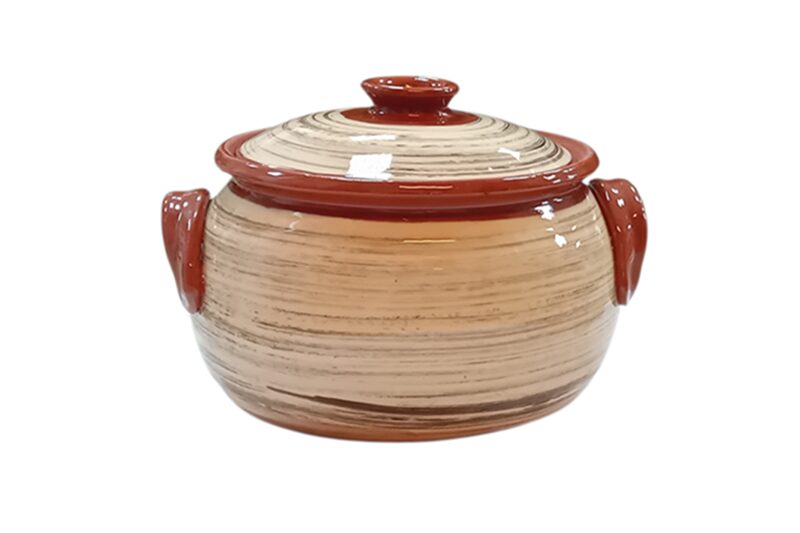 Káposztafőző fazék - 3,5 literes - krémszínű-barna