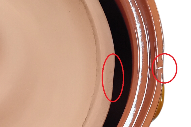 Mázas agyag káposztafőző fazék - 7 literes, barna - értékcsökkentett - Image 3