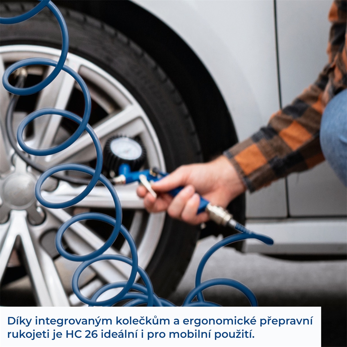 Scheppach HC 26 - olajkenésű kompresszor 24 l, 8 bar, - Image 3