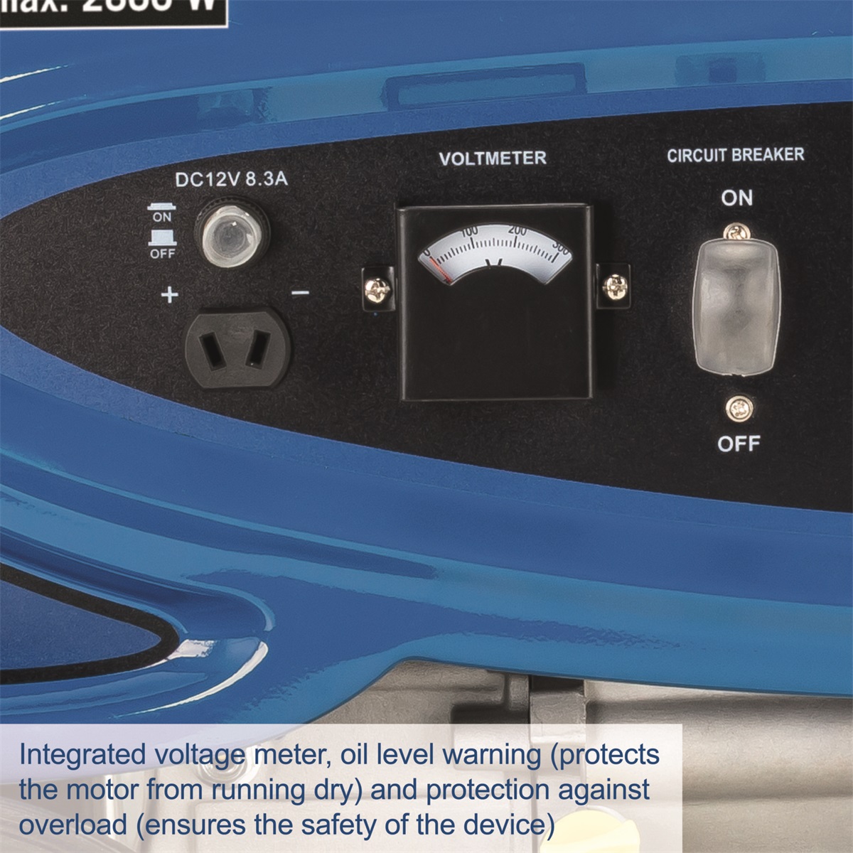 Scheppach SG 3200 - vázszerkezetes áramfejlesztő, 2800 W, AVR szabályozással, - Image 3