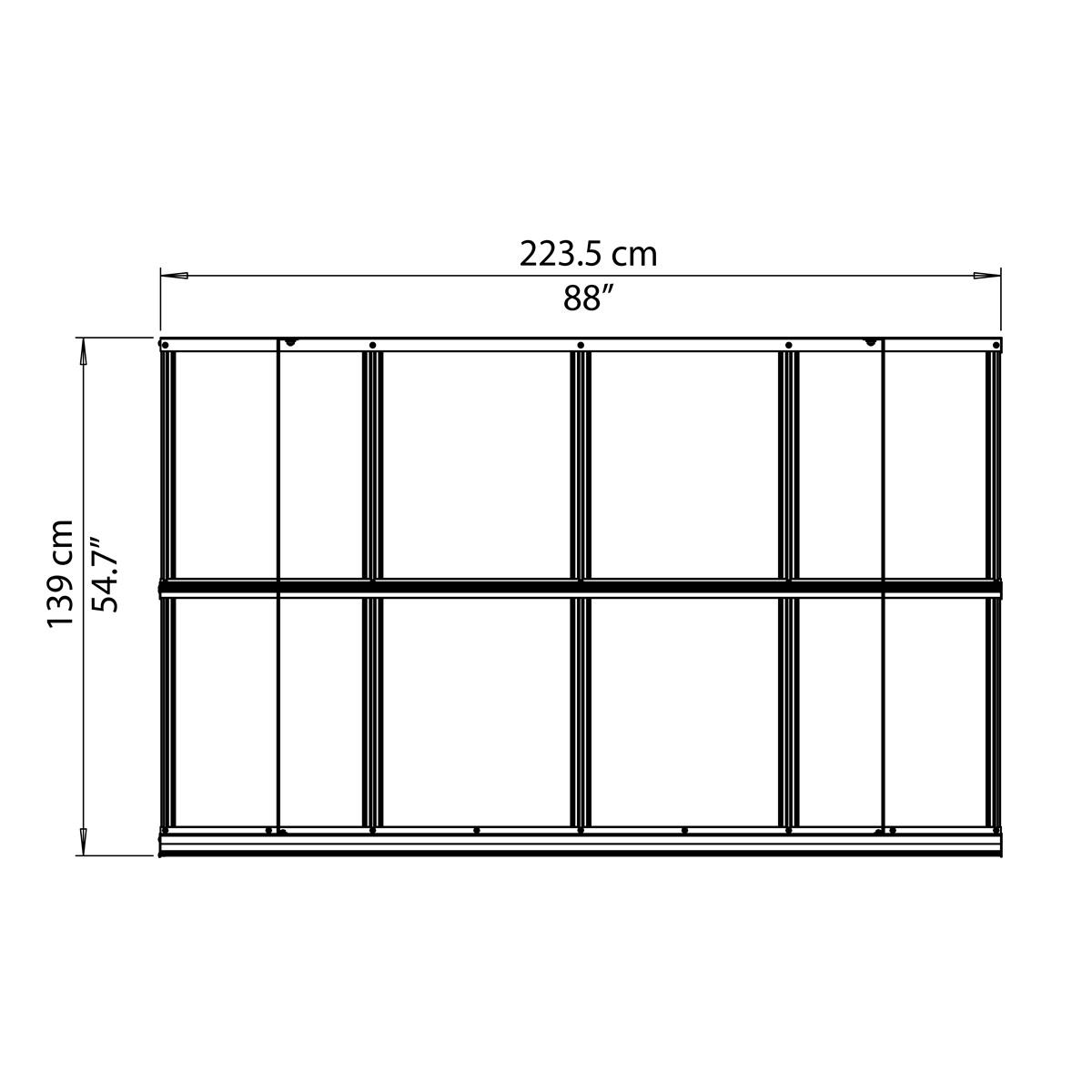 Palram - Canopia Herald 2230 - Bővíthető bejárati előtető, - Image 6