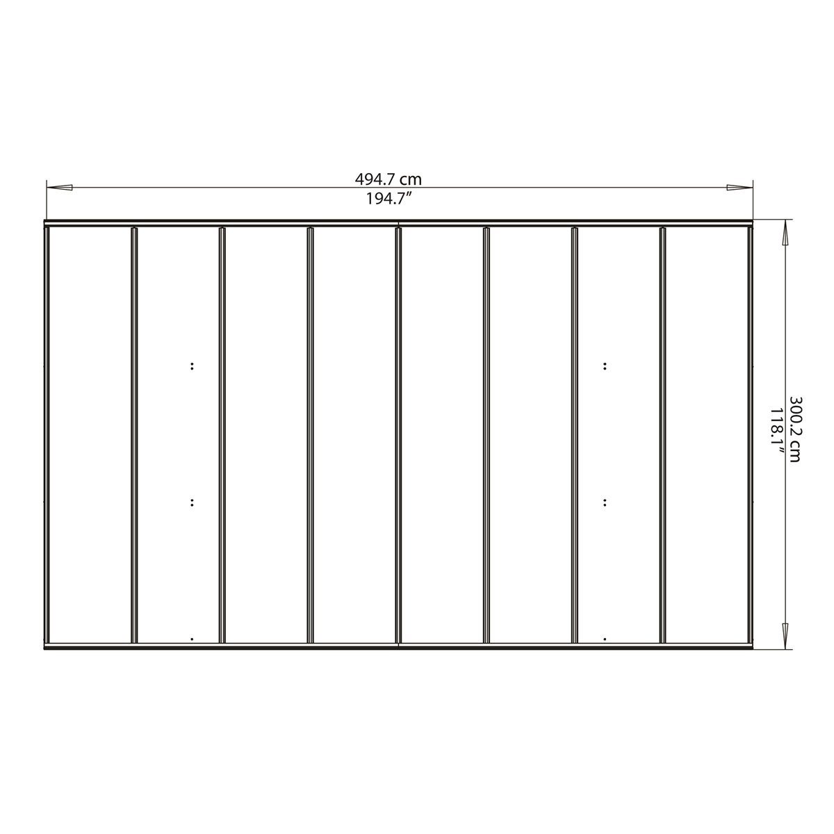 Palram - Canopia Arizona Wave 5000 - fedett kocsibeálló, - Image 4